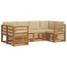 Set de canapele de exterior 6 pcs natural Lemn Solid de Acacia - WALTI WALTI