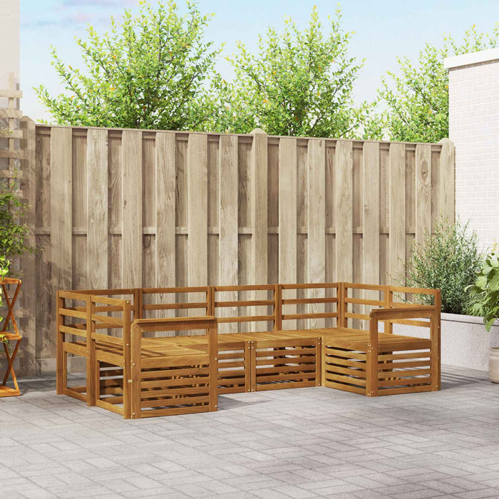 Set de canapele de exterior 6 pcs natural Lemn Solid de Acacia - WALTI WALTI