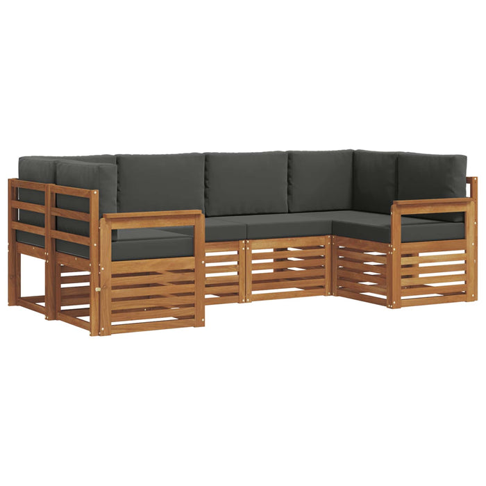 Set de canapele de exterior cu pernă 6 pcs Natural și Antracit - WALTI WALTI
