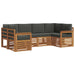 Set de canapele de exterior cu pernă 6 pcs Natural și Antracit - WALTI WALTI