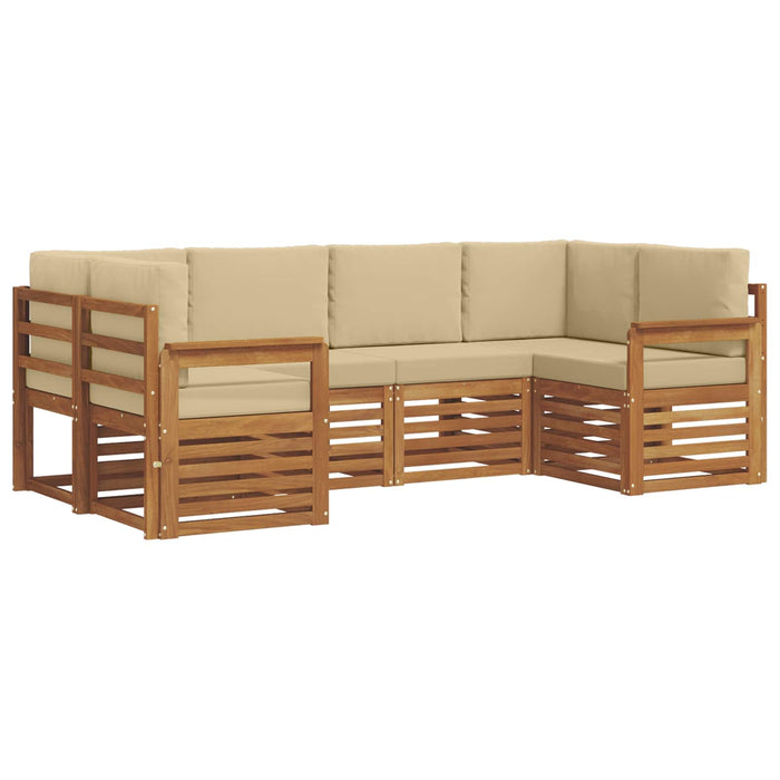 Set de canapele de exterior 6 pcs natural Lemn Solid de Acacia - WALTI WALTI