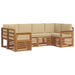 Set de canapele de exterior 6 pcs natural Lemn Solid de Acacia - WALTI WALTI