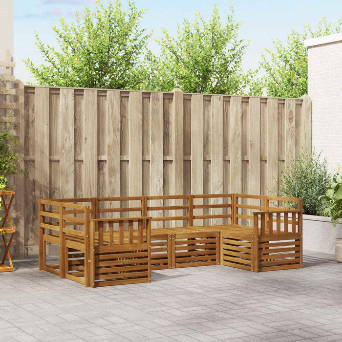 Set de canapele de exterior 6 pcs natural Lemn Solid de Acacia - WALTI WALTI