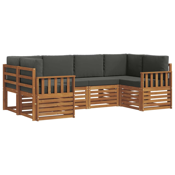 Set de canapele de exterior cu pernă 6 pcs Natural și Antracit - WALTI WALTI