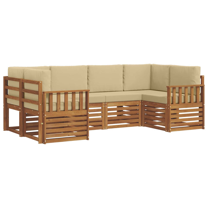 Set de canapele de exterior 6 pcs natural Lemn Solid de Acacia - WALTI WALTI