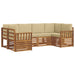Set de canapele de exterior 6 pcs natural Lemn Solid de Acacia - WALTI WALTI