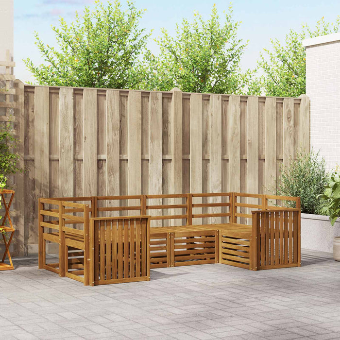Set de canapele de exterior 6 pcs natural Lemn Solid de Acacia - WALTI WALTI