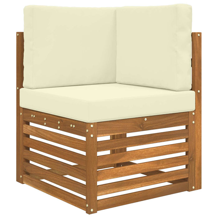 Set de canapele de exterior cu pernă 6 pcs Natural și Crem - WALTI WALTI