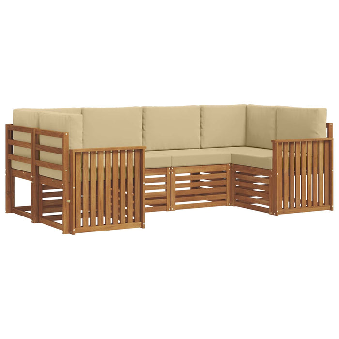 Set de canapele de exterior 6 pcs natural Lemn Solid de Acacia - WALTI WALTI
