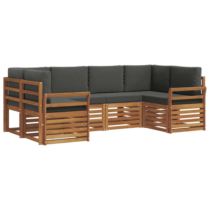 Set de canapele de exterior cu pernă 6 pcs Natural și Antracit - WALTI WALTI