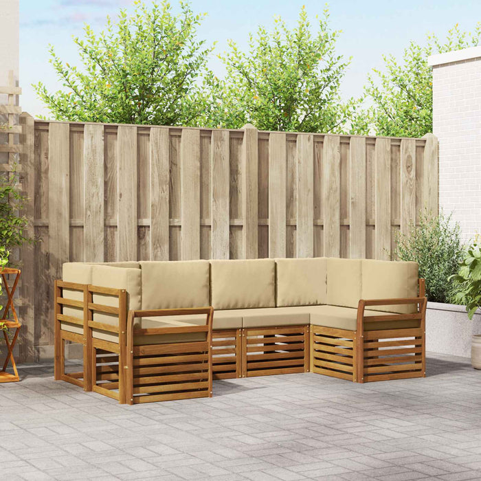 Set de canapele de exterior 6 pcs natural Lemn Solid de Acacia - WALTI WALTI