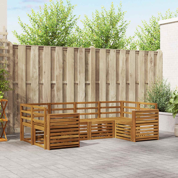 Set de canapele de exterior 6 pcs natural Lemn Solid de Acacia - WALTI WALTI