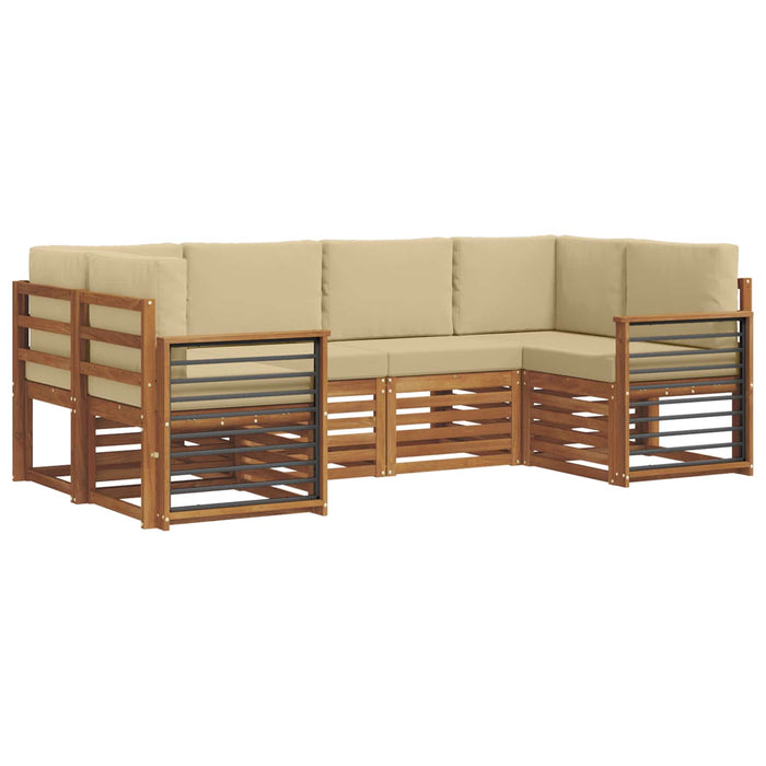 Set de canapele de exterior 6 pcs natural Lemn Solid de Acacia - WALTI WALTI