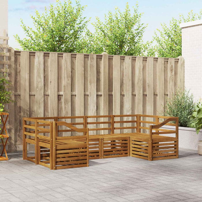 Set de canapele de exterior 6 pcs natural Lemn Solid de Acacia - WALTI WALTI