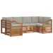 Set de canapele de exterior 6 pcs Gri natural și deschis - WALTI WALTI
