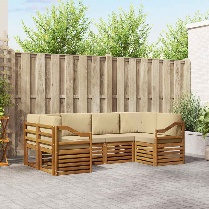Set de canapele de exterior 6 pcs natural Lemn Solid de Acacia - WALTI WALTI