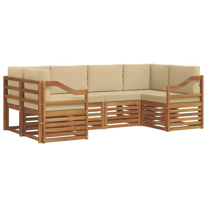 Set de canapele de exterior 6 pcs natural Lemn Solid de Acacia - WALTI WALTI