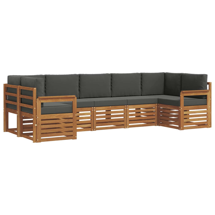 Seturi de canapele cu pernă 7 pcs Natural și Antracit - WALTI WALTI
