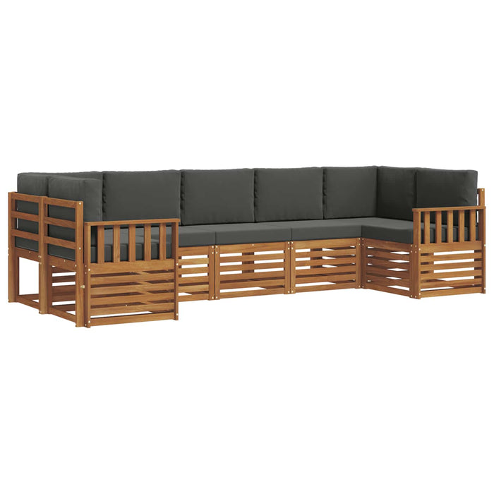 Seturi de canapele cu pernă 7 pcs Natural și Antracit - WALTI WALTI