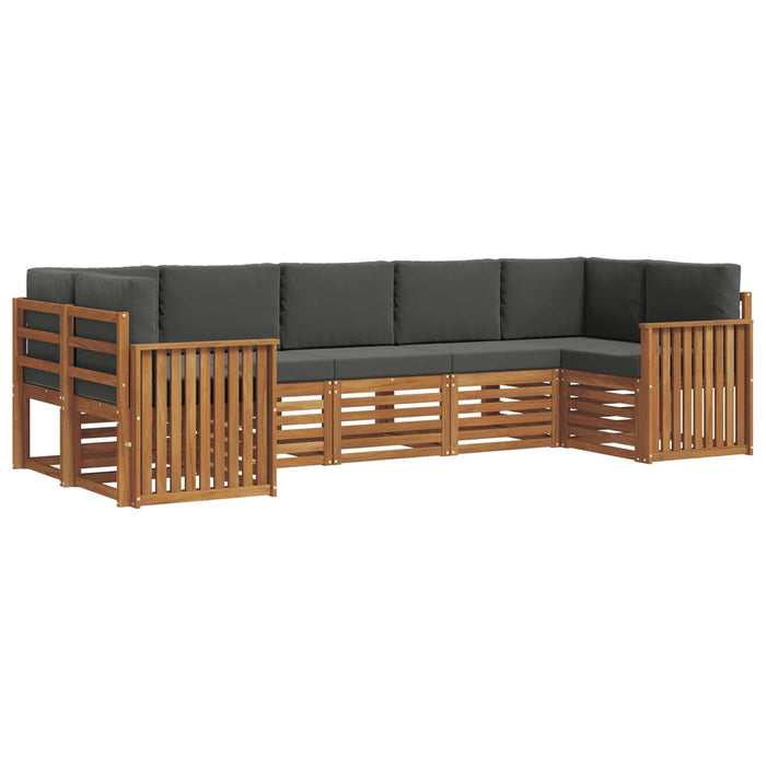 Seturi de canapele cu pernă 7 pcs Natural și Antracit - WALTI WALTI