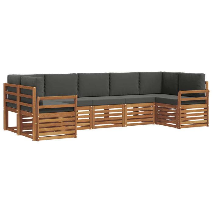 Seturi de canapele cu pernă 7 pcs Natural și Antracit - WALTI WALTI