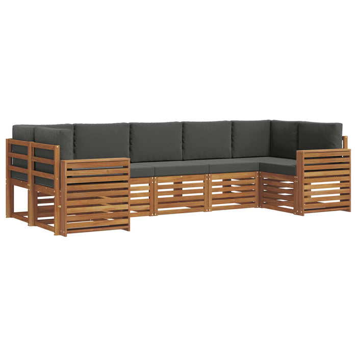 Seturi de canapele cu pernă 7 pcs Natural și Antracit - WALTI WALTI