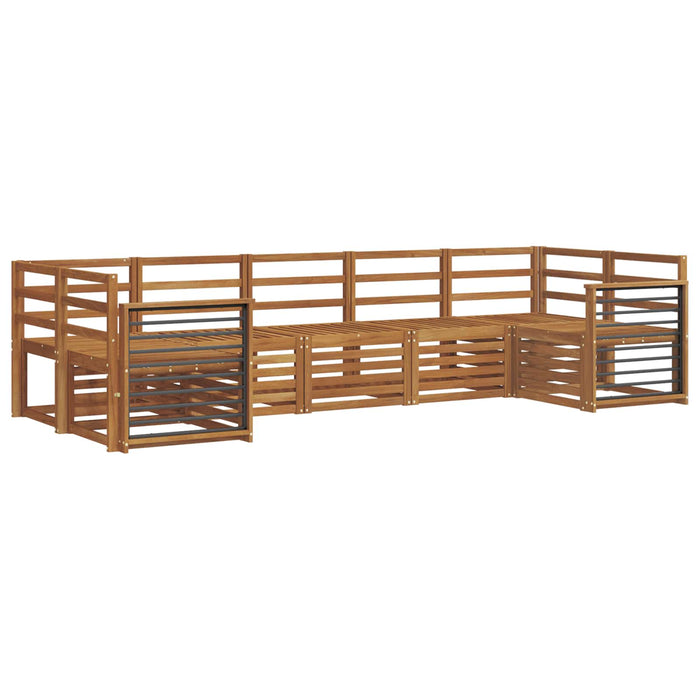Seturi de canapele 7 pcs natural Lemn Solid de Acacia - WALTI WALTI