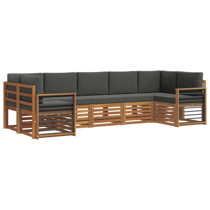 Seturi de canapele cu pernă 7 pcs Natural și Antracit - WALTI WALTI