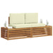 Set de canapele de exterior cu pernă 2 Bucată Natural și Crem - WALTI WALTI