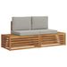 Set de canapele de exterior 2 Bucată Gri natural și deschis - WALTI WALTI