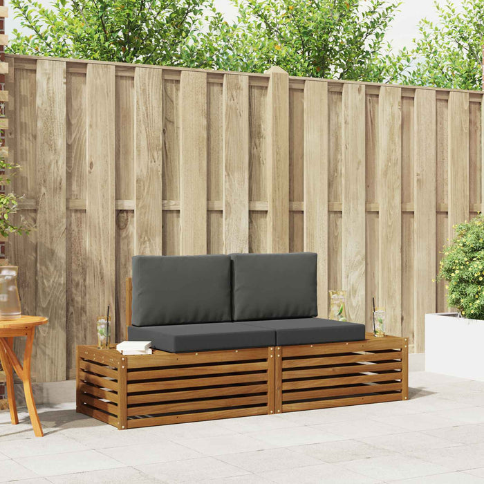 Set de canapele de exterior 2 Bucată Natural și Antracit - WALTI WALTI