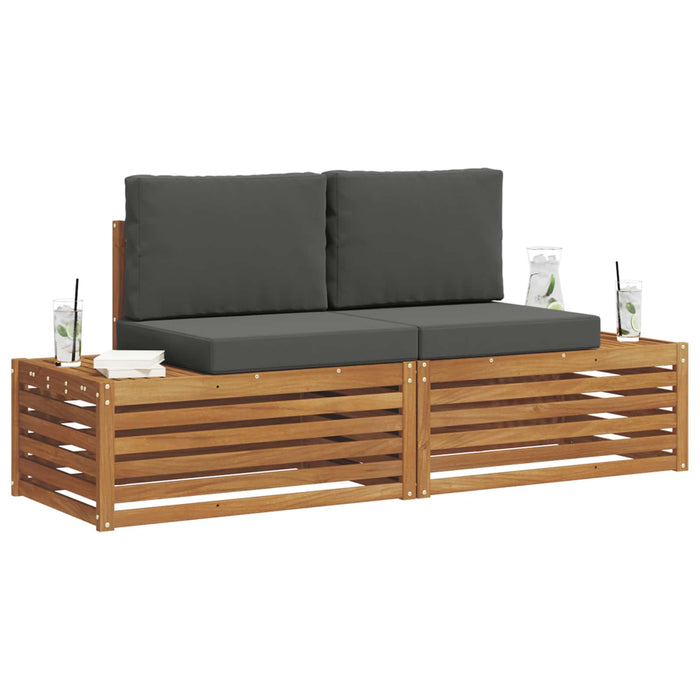 Set de canapele de exterior 2 Bucată Natural și Antracit - WALTI WALTI