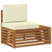 Set de canapele de exterior cu pernă 3 Bucată Natural și Crem - WALTI WALTI