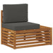 Set de canapele de exterior 3 Bucată Natural și Antracit - WALTI WALTI