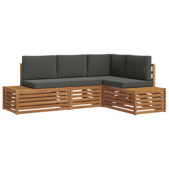 Set de canapele de exterior 4 Bucată Natural și Antracit - WALTI WALTI