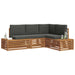 Set de canapele de exterior 4 Bucată Natural și Antracit - WALTI WALTI