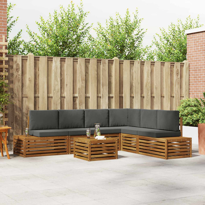 Set de canapele de exterior 7 Bucată Natural și Antracit - WALTI WALTI