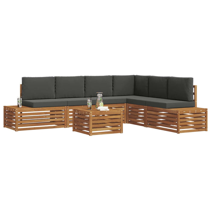 Set de canapele de exterior 7 Bucată Natural și Antracit - WALTI WALTI