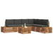 Set de canapele de exterior 7 Bucată Natural și Antracit - WALTI WALTI