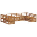 Set de canapele de exterior 9 pcs natural Lemn Solid de Acacia - WALTI WALTI