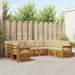 Set de canapele de exterior cu pernă 9 pcs Natural și Bej - WALTI WALTI