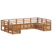 Set de canapele de exterior 9 pcs natural Lemn Solid de Acacia - WALTI WALTI
