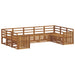 Set de canapele de exterior 9 pcs natural Lemn Solid de Acacia - WALTI WALTI