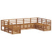 Set de canapele de exterior 9 pcs natural Lemn Solid de Acacia - WALTI WALTI