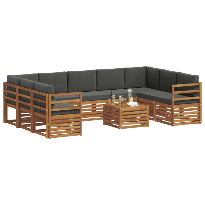 Seturi de canapele cu pernă 10 pcs Natural și Antracit - WALTI WALTI