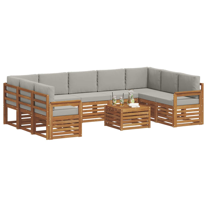 Seturi de canapele cu pernă 10 pcs Gri natural și deschis - WALTI WALTI