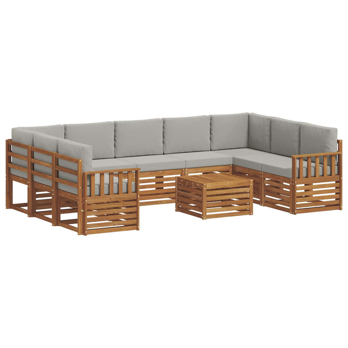 Seturi de canapele cu pernă 10 pcs Gri natural și deschis - WALTI WALTI