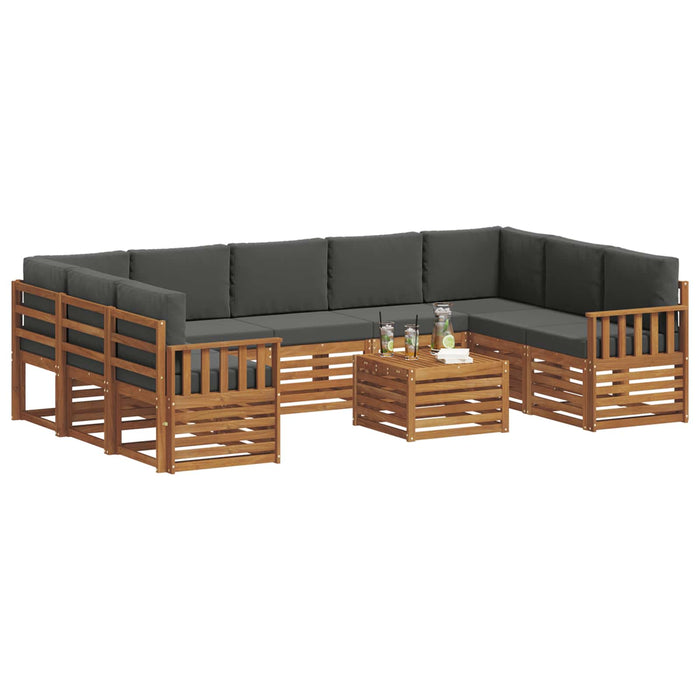 Seturi de canapele cu pernă 10 pcs Natural și Antracit - WALTI WALTI