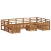 Seturi de canapele 10 pcs natural Lemn Solid de Acacia - WALTI WALTI