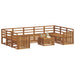 Seturi de canapele 10 pcs natural Lemn Solid de Acacia - WALTI WALTI